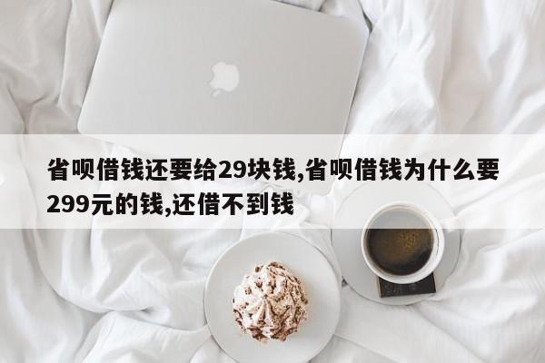 省呗借钱还要给29块钱,省呗借钱为什么要299元的钱,还借不到钱